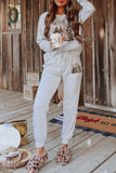 Long Sleeve Pullover and Jogger Pants Lounge Set