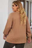 Subtle Cable Knit Plus Size Jumper