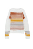 Stripe Long Sleeve Round Neck Sweater