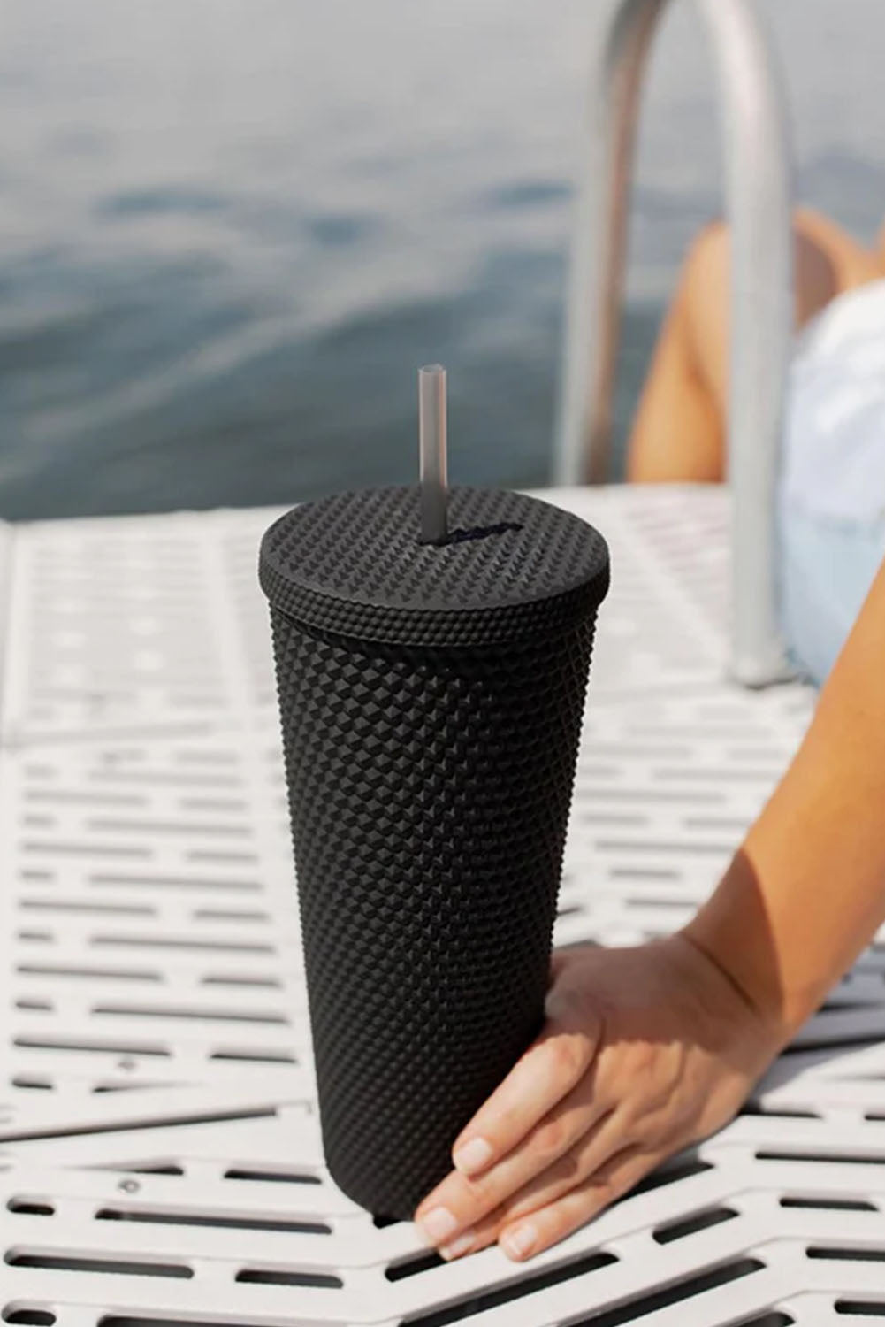 Reusable Matte Plastic Tumbler Cup