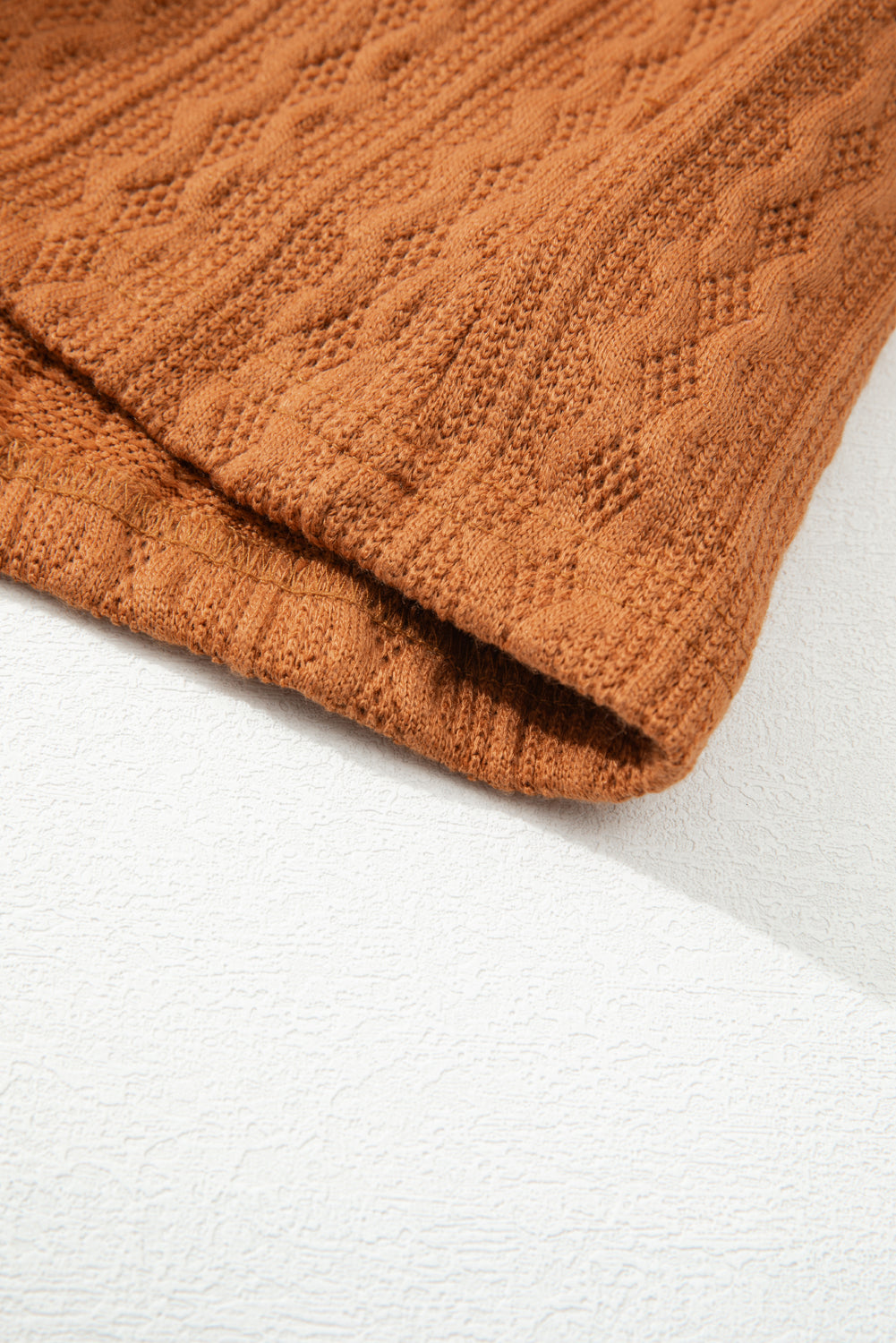 Textured Knit Oversize Flap Pocket Shacket