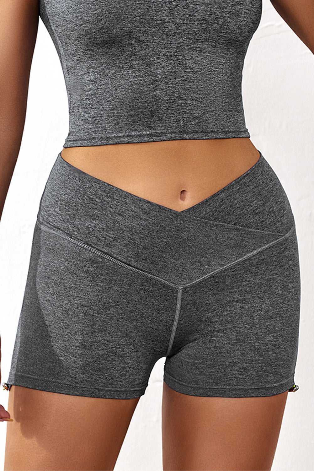 Short de yoga bleu Athletic Gym pour soulever les fesses