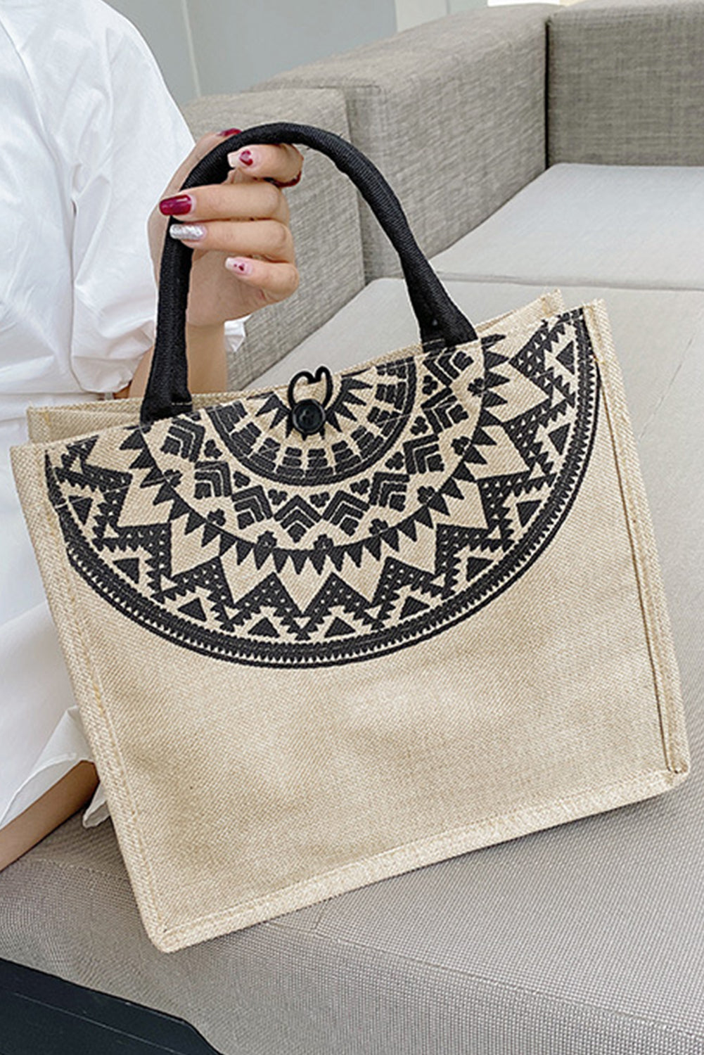 Classic Jute Hessian Reusable Eco Friendly Tote Bag