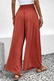 Waistband High Waist Wide Leg Pants