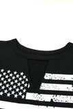 Cutout American Flag Print Tank Top