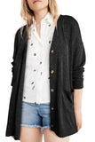 Heather Knit Pocketed Button Front Cardigan