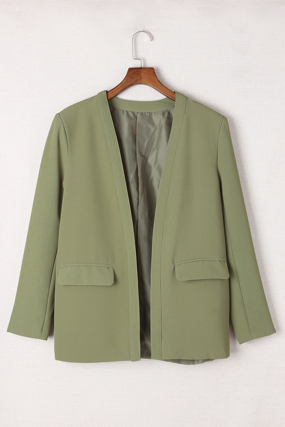 Open Front Flap Detail Blazer