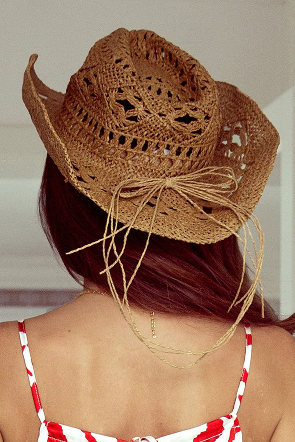 Hollow-out Straw Cowboy Hat