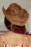 Hollow-out Straw Cowboy Hat