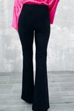 Split Front Flare Bottom Pants