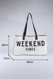 WEEKEND VIBES Canvas Tote