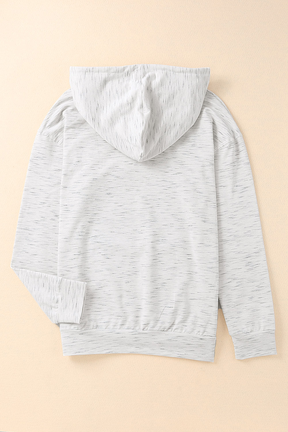 Marbled Drawstring Cropped Hoodie