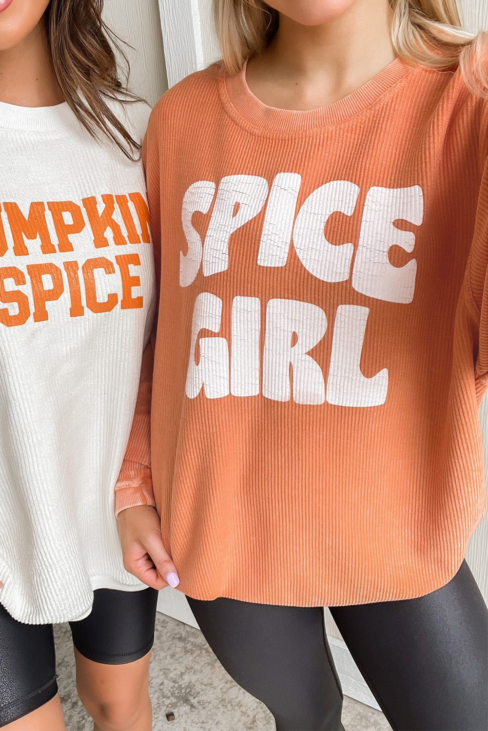 Corded SPICY GIRL Graphic Sweatshirt