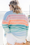 Striped Crewneck Plus Size Sweater