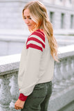 Color Block Raglan Long Sleeve Top