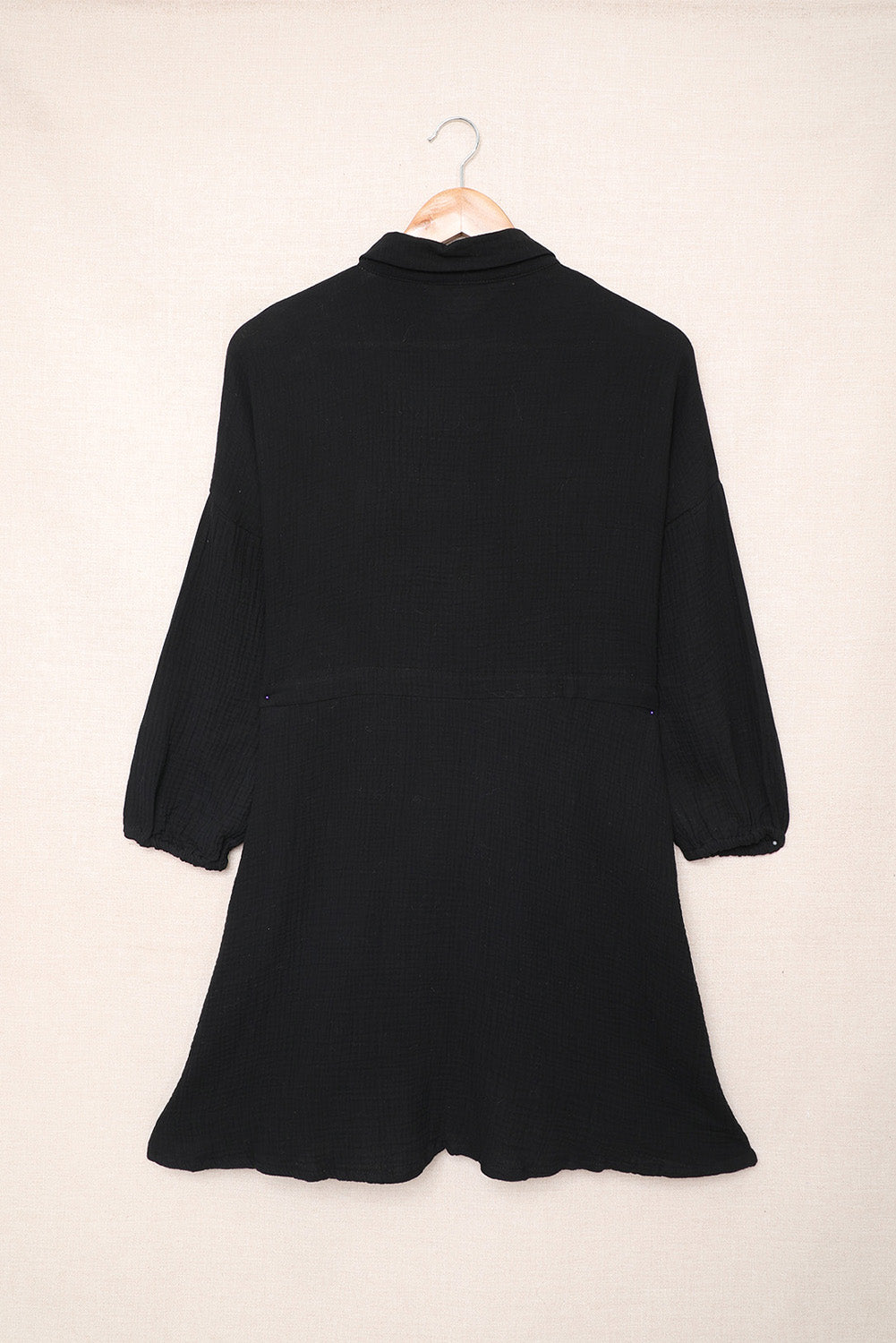 Robe chemise tunique noire