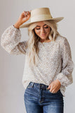 Crew Neck Long Sleeve Blouse