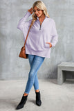 Oversized Quarter-Zip Pullover Sweatshirt