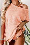 Loose Fit Pockets Short Sleeve Beach Cover Up