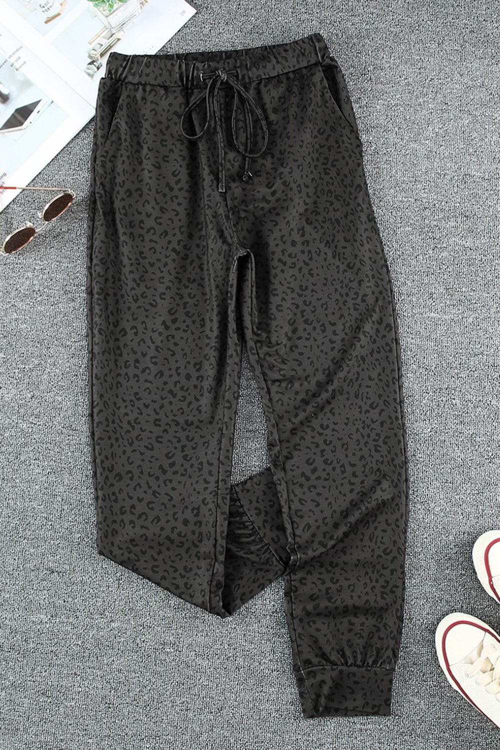 Pantalon de jogging léopard kaki Breezy 