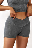 Short de yoga bleu Athletic Gym pour soulever les fesses