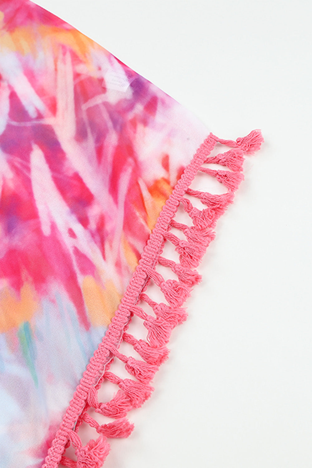 Tie-dye Tassel Trim Kimono