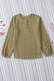 Swiss Dot Raglan Sleeves Knit Top