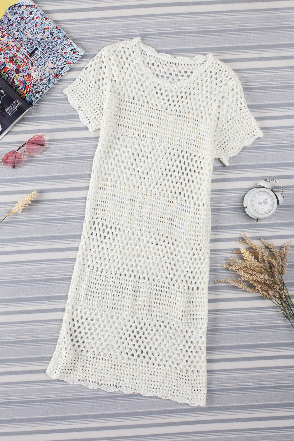 Gypsy Crochet Beach Cover Up Dress