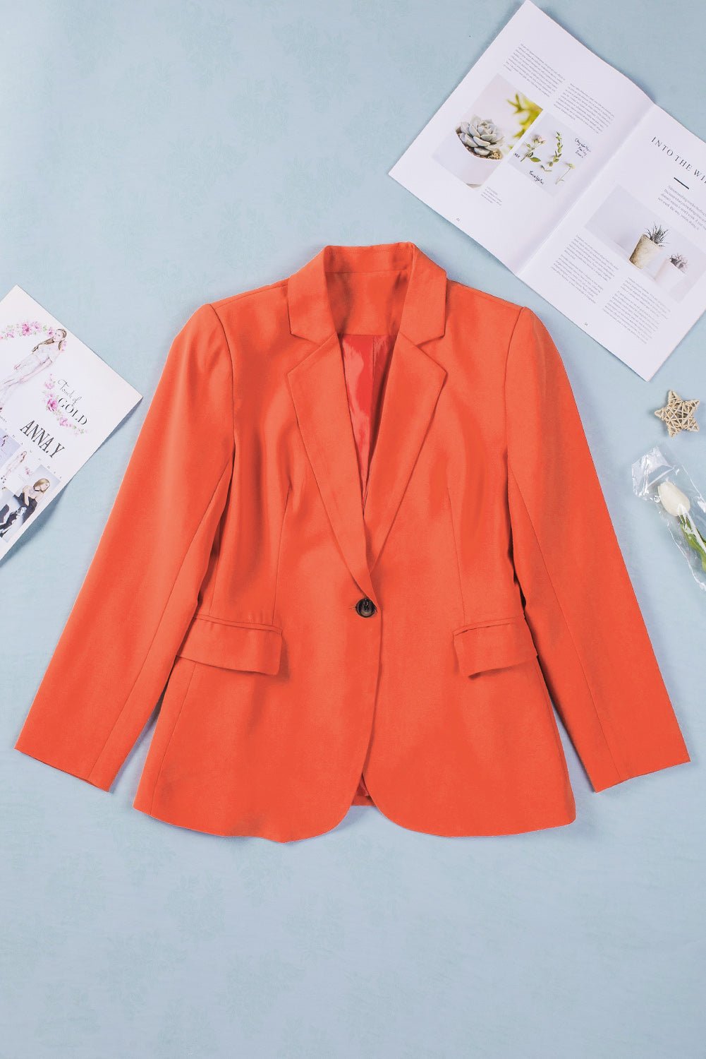 Flip Pocket Design Chic Blazer Coat