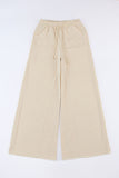 Mineral Washed  Drawstring Retro Wide Leg Pants