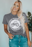 Gris SOUTENEZ VOS AGRICULTEURS LOCAUX T-shirt graphique