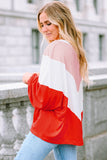 Oversized Chevron Knit Top