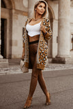 Leopard Print Fur Cardigan