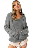 Rivet Kangaroo Pocket Hooded Sweater