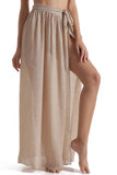 Sheer Maxi Beach Cover up with Split