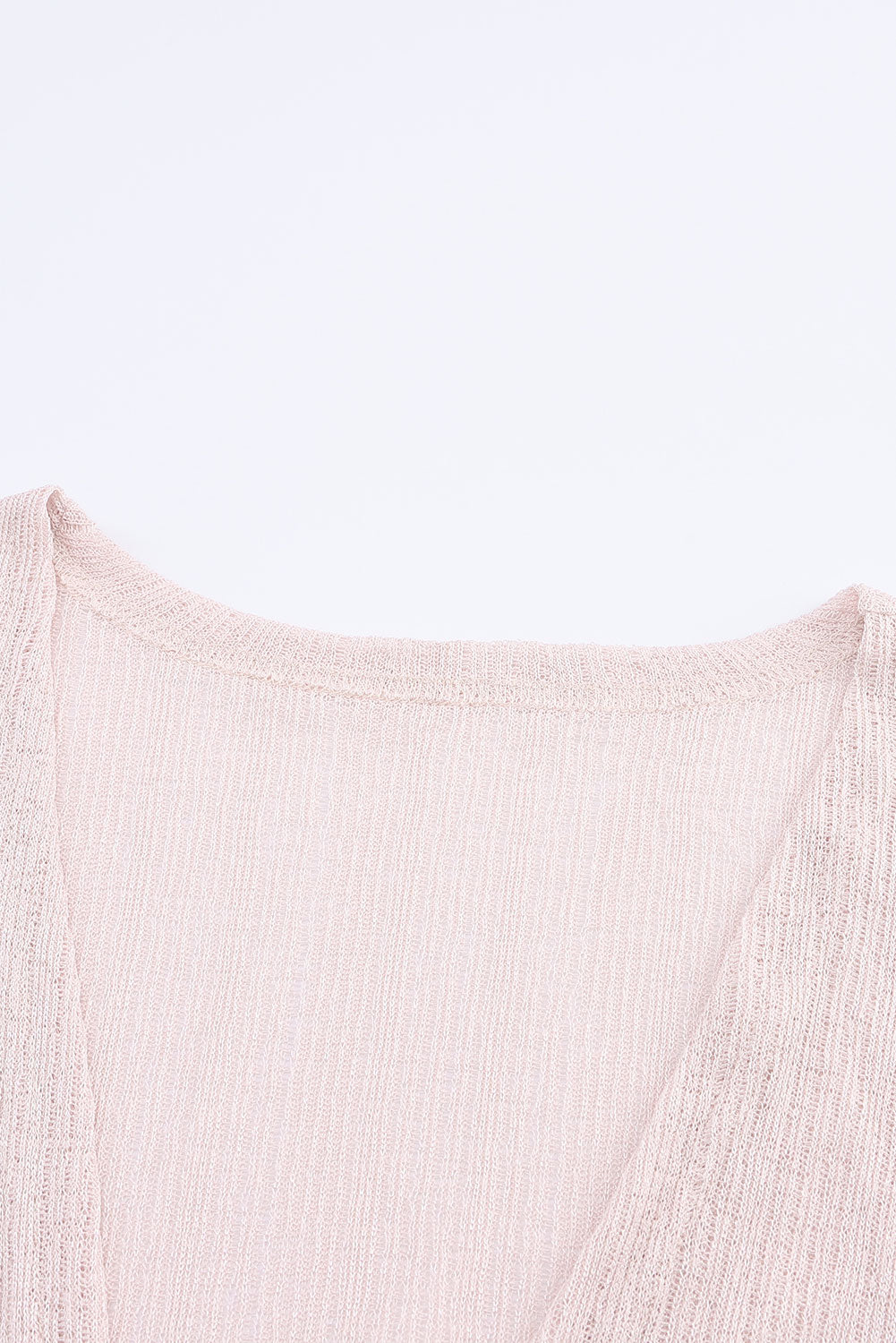 Sheer Lightweight Knit Long Sleeve Cardigan