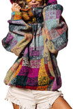 Multicolor Brushed Plaid Pocketed Oversize Shacket