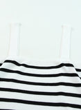 Striped Tube Spaghetti Strap Knitted Tank Top