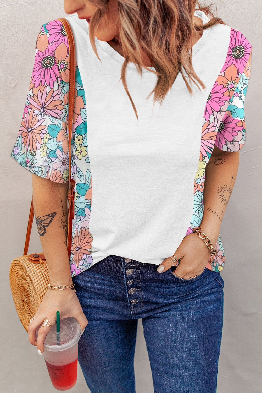 Floral Print Sleeveless Tank Top