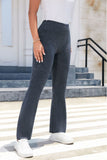 Mineral Wash Retro High Waist Flare Pants