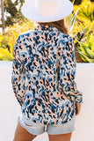 Abstract Print Buttoned Long Sleeve Shirt