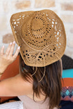 Hollow-out Straw Cowboy Hat