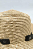 Chapeau de paille d'été pliable à large bord