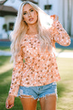 Floral Knit Long Sleeve Top