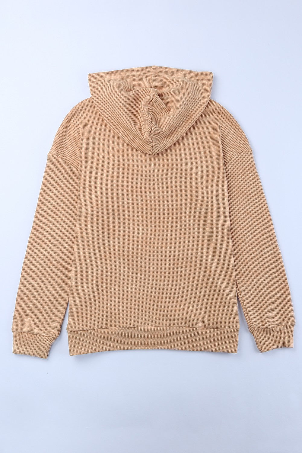 Sweat-shirt à capuche en tricot gaufré avec poche kangourou