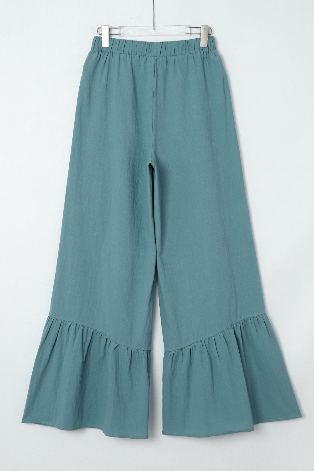 High Waist Ruffled Wide-Leg Pants