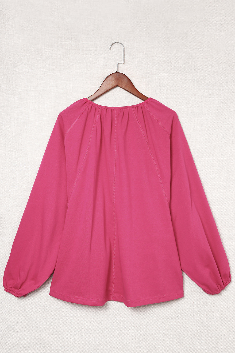 Split V Neck Dolman Top