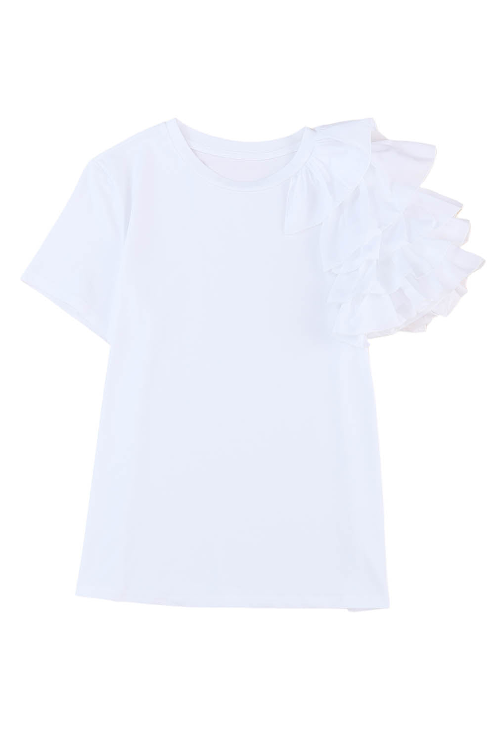 Asymmetric Cascading Sleeve Tee