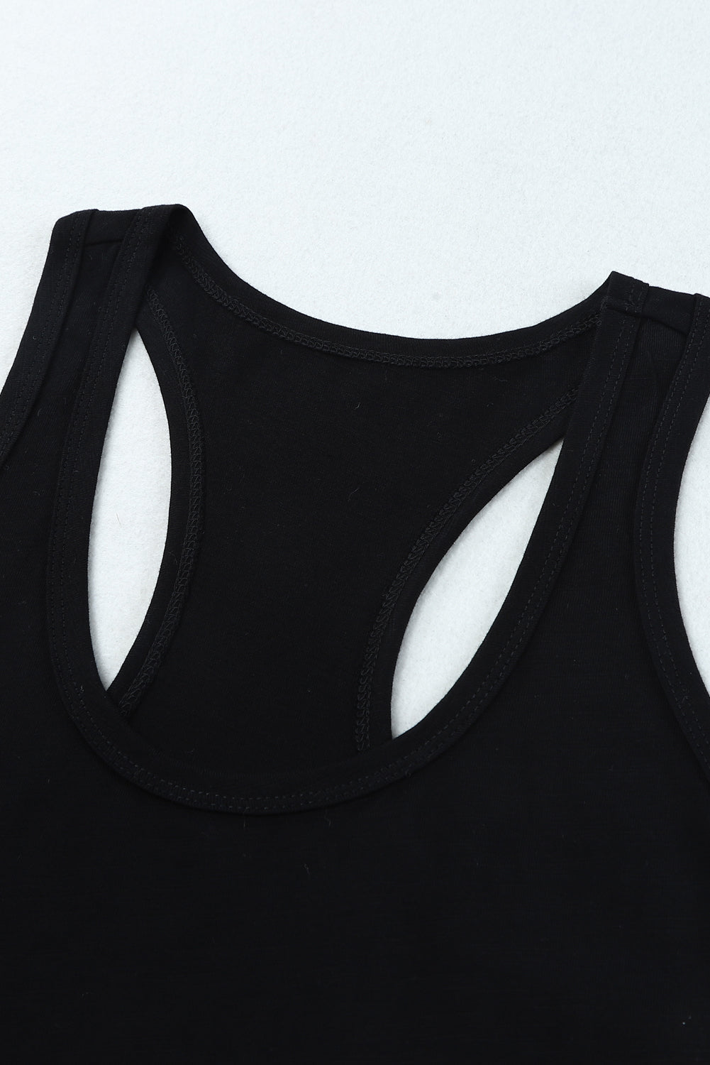 Scoop Neck Basic Solid Tank Top