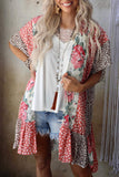 Wild Rose Floral Animal Print Kimono